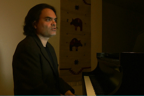 Tony Tobin at the piano